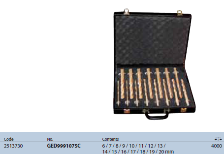 Bộ mũi khoan 15 món Gedore GED9991075C
